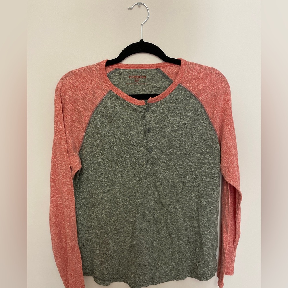 Red & Grey Longsleeve Shirt